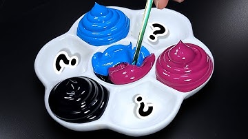 How To Making 7 Beautiful Colors from Black, Cyan Blue and Magenta | Satisfying Color Mixing
