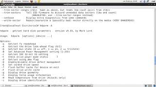 16 Linux CentOS 6 - hdparm Comando de Información del Sistema