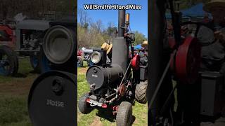 Amish Built Steam Engine in Action #diy #steampower #agriculture
