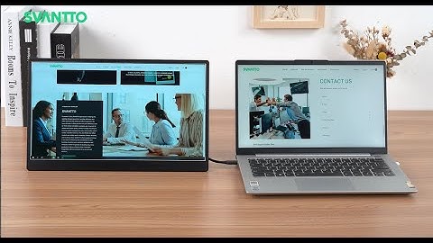 SVANTTO how to connect the monitor to the laptop? IPM002 Portable Gaming Monitor