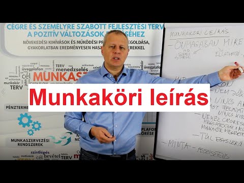 Videó: Különbség A Munkaköri Leírás és A Munkaköri Specifikáció Között