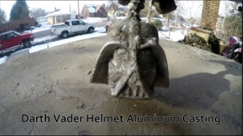 UTBEAST: (Part 3) Casting aluminum Darth vader Helmet