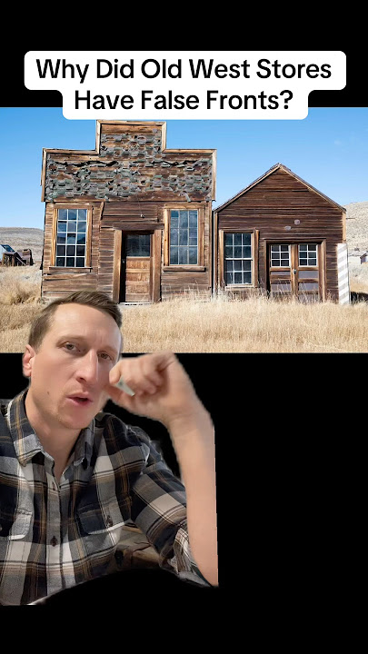Why Did Old West Stores Have False Fronts? #history  #greenscreen #history #facts #usa