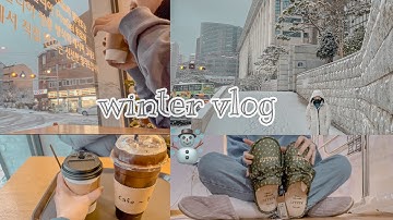 Du Học Hàn | Một ngày tuyết rơi mùa đông Hàn Quốc | Winter Vlog | A day of my life in Seoul