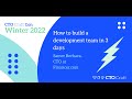Lightning Talk: How to build a development team in 3 days with Samer Bechara