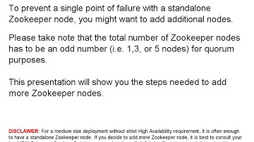 Guide to Add Zookeeper Node for Kafka Cluster