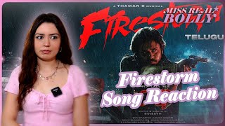 Firestorm Song Reaction | They Call Him OG - Lyric Video | Pawan Kalyan | Sujeeth | Thaman S