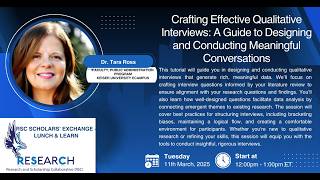 Creating Your Roadmap for Qualitative Interviews - RSC
