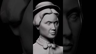 Скульптурный этюд в #zbrush за 2,5 часа. Вдохновилась образом из сериала "Формула преступления" (2)