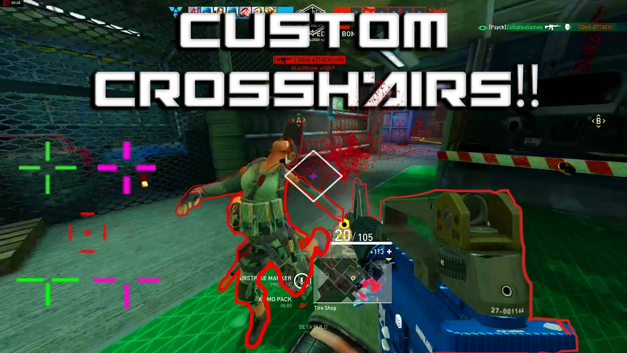 Crosshair overlay for mmo games