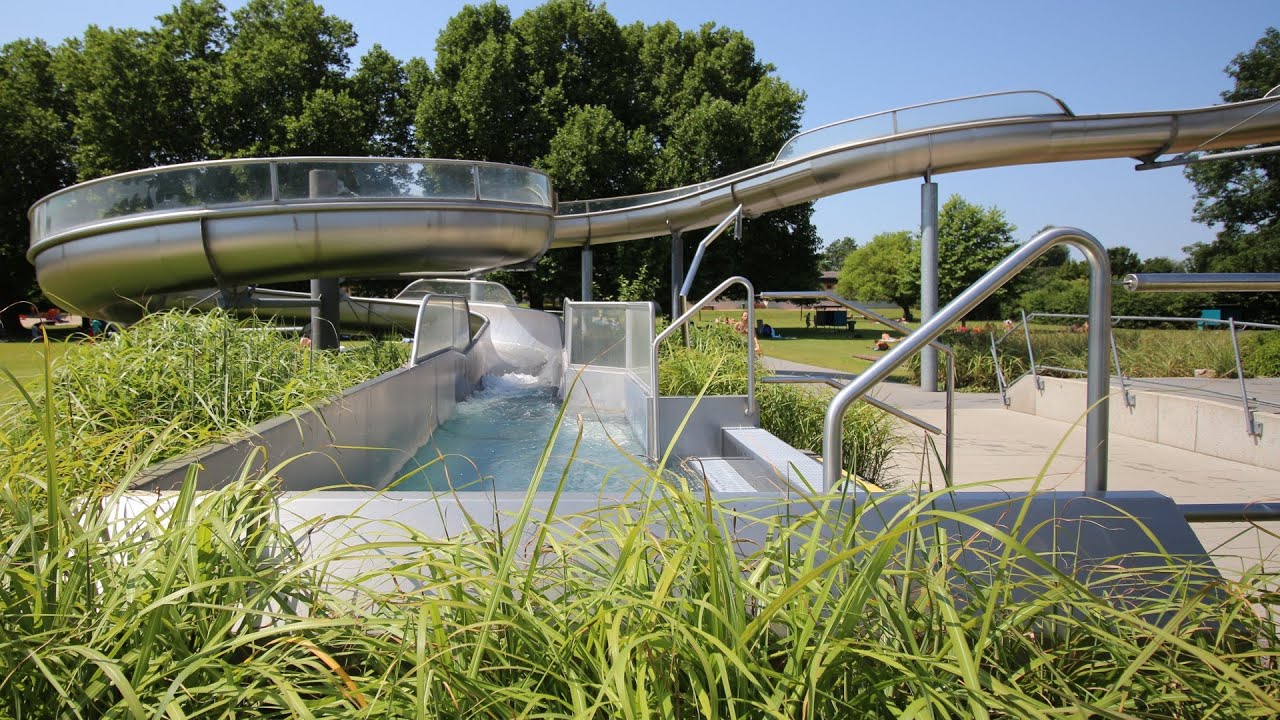 offene Riesenrutsche :: Edelstahlrutsche | Freibad WieTalBad Wiesloch wasserpark dubai