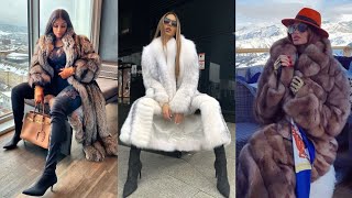 Most Popular Flattering Collection Fur Coat for Girls#winter dress #furcoat #Gucci #hollywood #trend