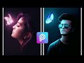 Picsart Tutorial - Edit Dark tone Effect with glowing butterfly | Awesome picsart edit 2019