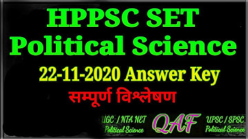HPPSC SET Political Science Full Analyses
