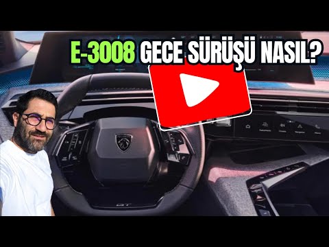 Peugeot E-3008 ile Uzun Yolda Gece Sürüşü! 🚗✨