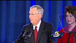 Mitch McConnell gives victory speech