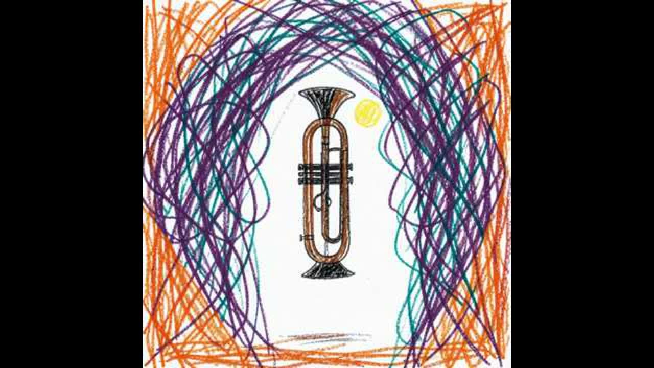 Drawing a trumpet to the beat - YouTube