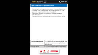 INBDE Case MCQ: Dental Anatomy & Occlusion