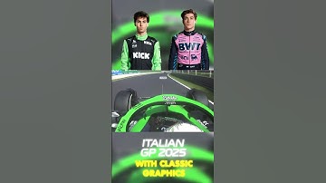 Gabriel Bortoleto OVERTAKES Liam Lawson | 2025 Italian Grand Prix with Classic Graphics #f1