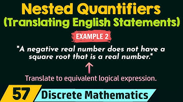 Nested Quantifiers (Translating English Statements) - Example 2