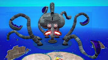 SpongeBob Battle for Bikini Bottom Rehydrated - Robot Squidward Boss Fight (Multiplayer)