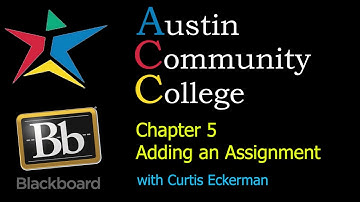 Blackboard in a Hurry [Chapter 5] - Adding an Assignment