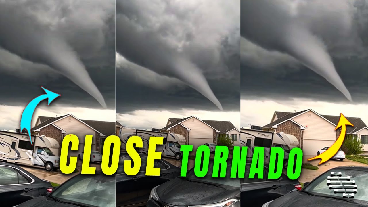 Person Filming a Tornado While Standing outside of the House - YouTube