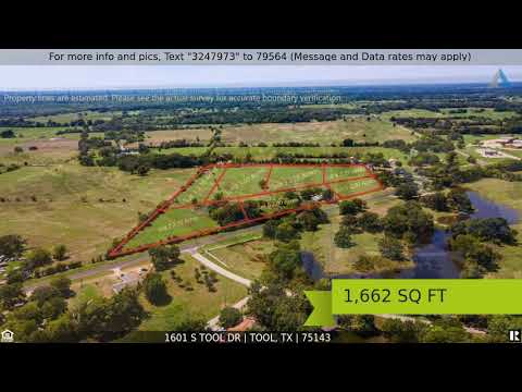 1601 S Tool Dr, Tool, TX home video tour