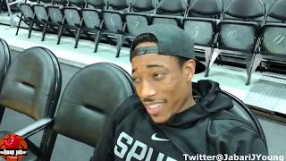 DeMar DeRozan On Kyle Lowry Still Doing Their Signature Handshake Without Him. HoopJab NBA