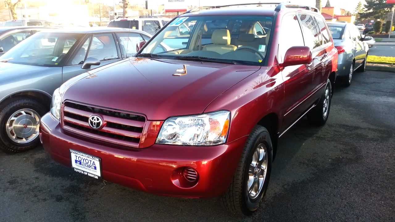 Used 2006 Toyota Highlander V6 2WD w3rd Row Renton YouTube