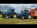 Silage 2021 - NH T6020 with Mengele SH40 trailed harvester