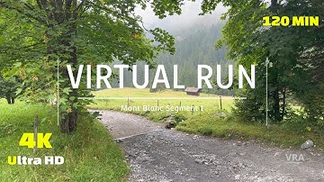 Virtual Run 4k Mont Blanc Segment 1 - Virtual Scenery for Treadmill
