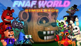 Fnaf World Simulator | Obtaining a clock and bringing it to white rabbit | something's off | part 1