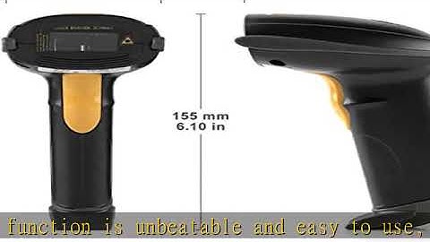 WoneNice USB Laser Barcode Scanner Wired Handheld Bar Code Scanner Reader Black