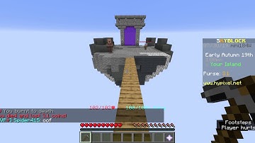 Minecraft skyblock bug report 7-30-19