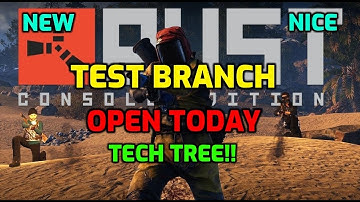 Rust Console Edition Public Test Branch Open Today Tech Tree Rust Ps4 Rust Xbox Staging Branch