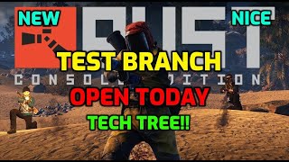 Rust Console Edition Public Test Branch Open Today Tech Tree Rust Ps4 Rust Xbox Staging Branch