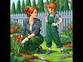 Blooming with laughter—gardening is our happy place! #mom #girl #love #satisfying #short
