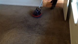 Cleaning a carpet with bad contrast area where furniture sat for long
time, while the surrounding it turned dark from neglect. remove
furnitur...