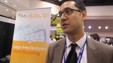 M-SOLV interview with IDTechEx at Printed Electronics USA
