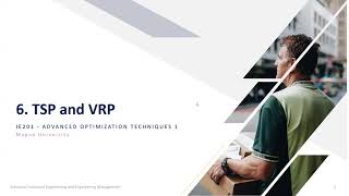 Famous W6 -  Advanced Optimization Technique 1 - TSP and VRP Profile