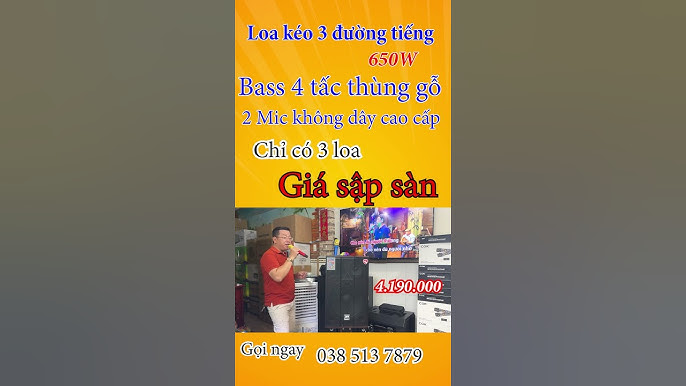 Loa kéo thùng gỗ bass 4 tấc 3 đường tiếng công suất lớn giá rẻ ...