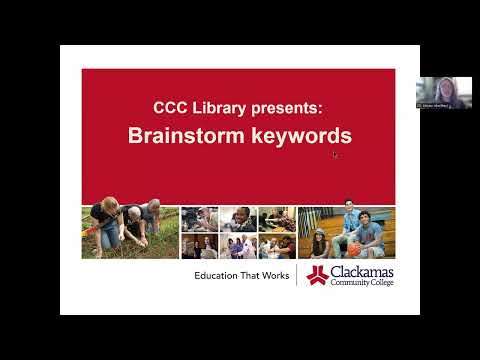 Brainstorming Keywords
