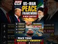US Iran Peace Deal BREAKING 🚨 Middle East Tensions Easing? #usiran #geopolitics #youtubeshorts