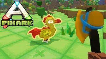 NEW Survival Game With Taming, Base Building, And MAGIC?! (PixARK)