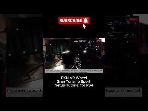 PXN V9 Gaming Steering Wheel & Gran Turismo Sport Setup Tutorial for PS4. #shorts