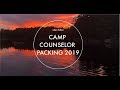 camp counselor packing 2019
