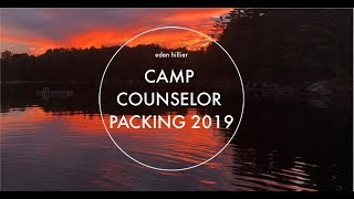 camp counselor packing 2019