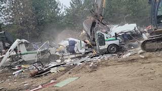 Scrapping a transit bus