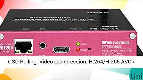 FMUSER FBE200 H.264/H.265 HDMI Encoder Video Encoder IPTV Encoder Live Broadcast LAN 1080P Support
